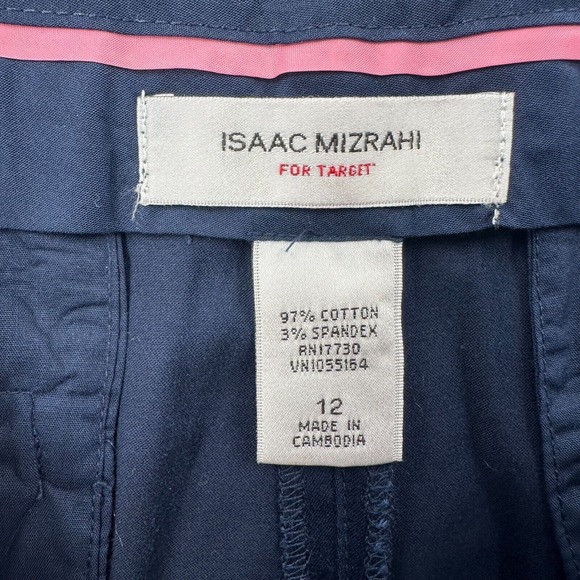 Isaac Mizrahi For Target‎ Trouser Shorts Womens 12 Bermuda Blue Career Pockets - Picture 6 of 9